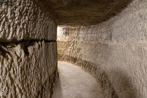 Located In the historic center of Alcalá del Júcar there are two of the caves with the most history in the town. These are La Cueva de Garadén and La Cueva del diablo, La manchuela, Albacete Spain photo