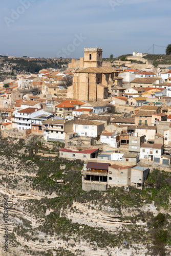 Jorquera, Church of Our Lady of the Assumption, Albacete autonomous community of Castilla-La Mancha, Spain. Viewpoint