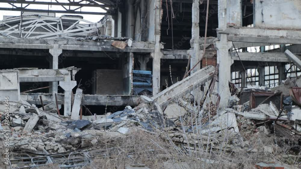 industrial buildings malls and shops Destroyed by Russian Missile Strike industrial buildings malls and shops Destroyed by Russian Missile Strike