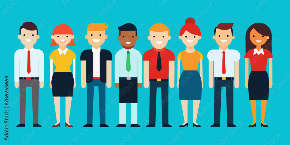 Set of business characters vector illustration Set of business characters vector illustration