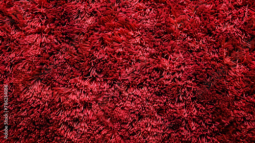 Red dark abstract textured background texture to the point with bright spots, close up ,Soft Shaggy Red Rug Fibers and Threads Close-Up, Abstract blurred red paper background


 photo