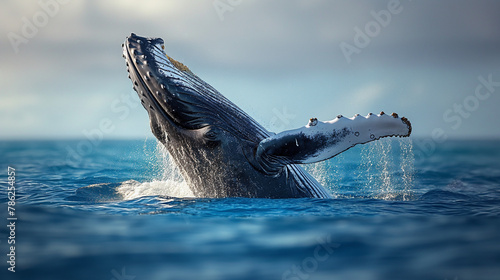 Dolphin leaping joyfully amidst ocean waves