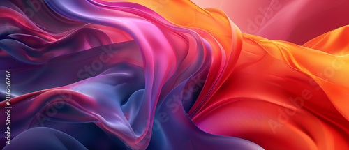 Swirling ribbons of bold color transitions, abstract backdrop for celebratory event postersgradient scheme