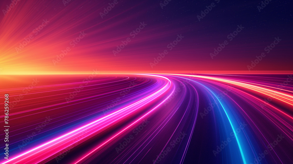 Luminous streaks converging for a telecoms highspeed internet advertisement gradient scheme Luminous streaks converging for a telecoms highspeed internet advertisement gradient scheme