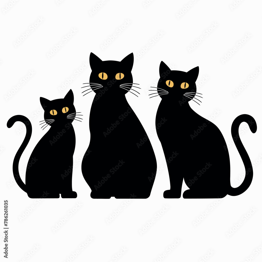 Obraz premium Cat silhouette Vector