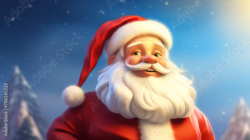 Santa Claus illustration, Merry Christmas  © Muhammad