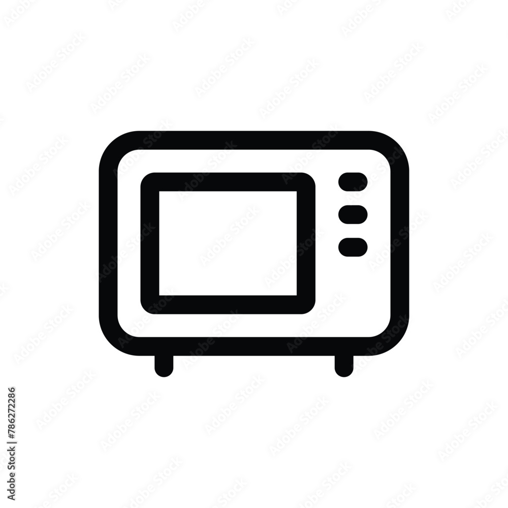Simple Microwave icon. The icon can be used for websites, print templates, presentation templates, illustrations, etc Simple Microwave icon. The icon can be used for websites, print templates, presentation templates, illustrations, etc