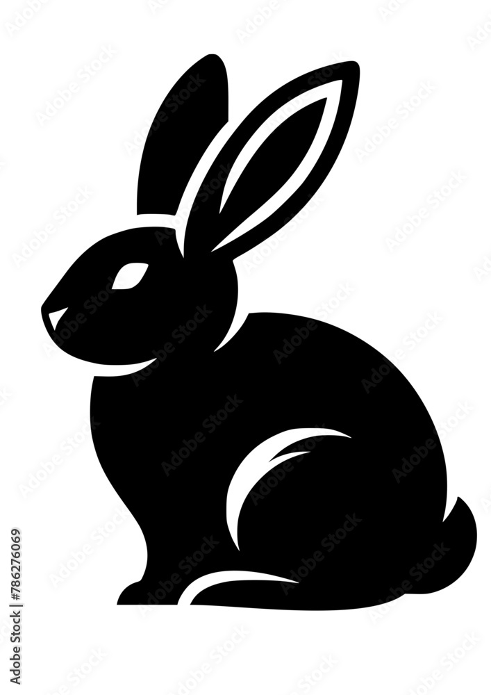 Obraz premium Bunny svg, Cute bunny svg, Easter svg, Bunny png, Face svg, Bunny Silhouette, Bunny Logo, Animal SVG, Easter bunny SVG, Bunny Clipart, Bunny Cricut