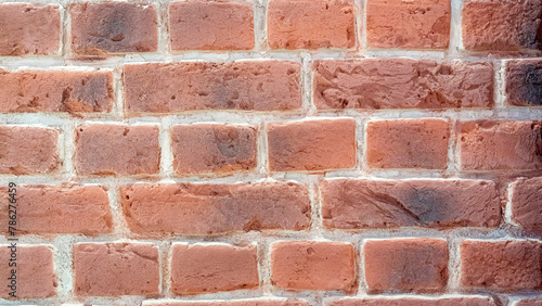 A red brick wall background texture