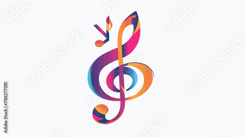 Modern creative Letter H logo with musical note design