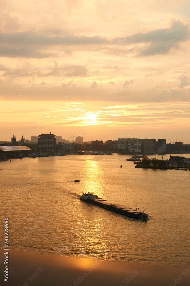 Sonnenuntergang Amsterdam, Sunset Amsterdam, Niederlande