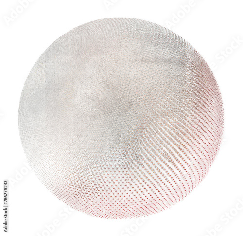 Halftone sphere effect png, transparent background