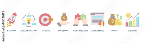 Crowdfunding web icon vector illustration concept