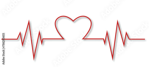 ECG Heartbeat Monitor. Healthcare and medicine concept vector