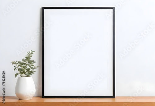 Frame mockup, ISO A paper size. Living room wall poster mockup. Interior mockup with house background. Modern interior design.