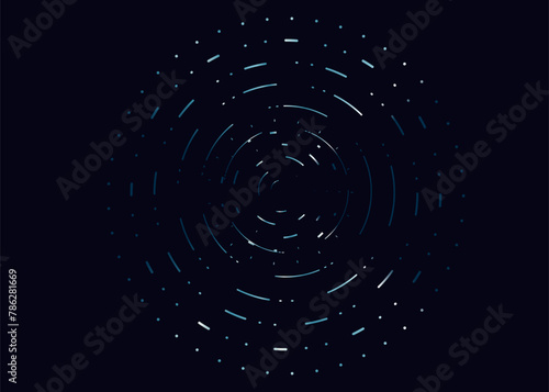 3D Circle with Abstract Pattern Geometric Line, Dot. Technology Silhouette Cyber, Hi-tech. Background Rings, Ripple for Advertising, Web, Social Media, Poster, Banner, Cover. 