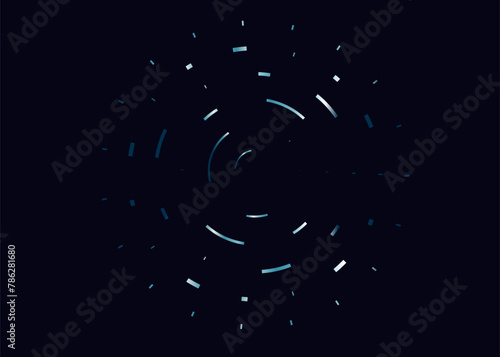 3D Circle with Abstract Pattern Geometric Line, Dot. Technology Silhouette Cyber, Hi-tech. Background Rings, Ripple for Advertising, Web, Social Media, Poster, Banner, Cover. 