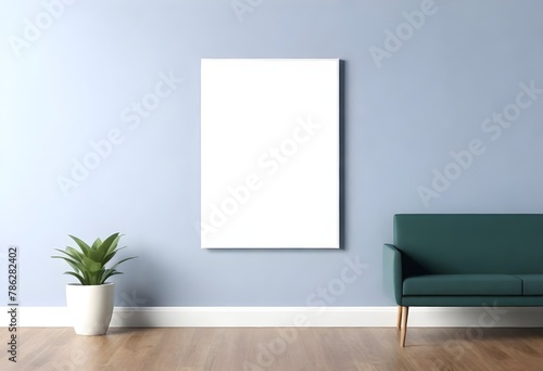Frame mockup, ISO A paper size. Living room wall poster mockup. Interior mockup with house background. Modern interior design. 