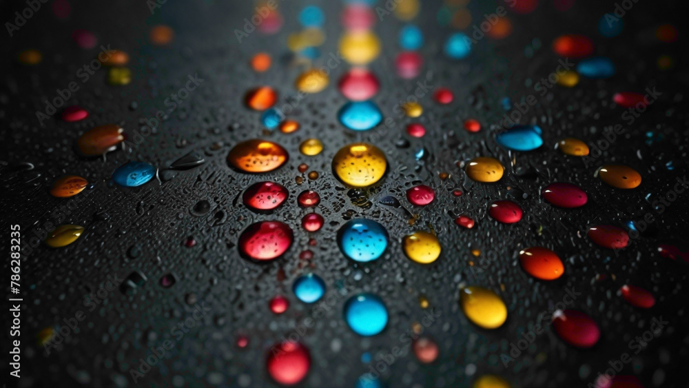 water drops lying on the surface of the screen abstract 3d background water drops lying on the surface of the screen abstract 3d background