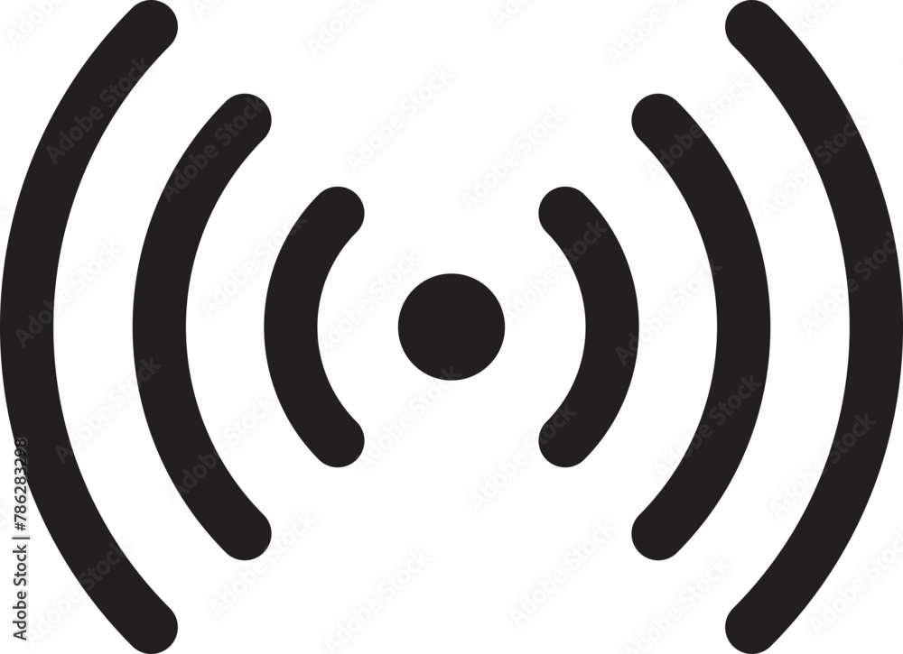 Wi Fi symbol signal connection. Vector wireless internet technology sign. Wifi network communication icon.