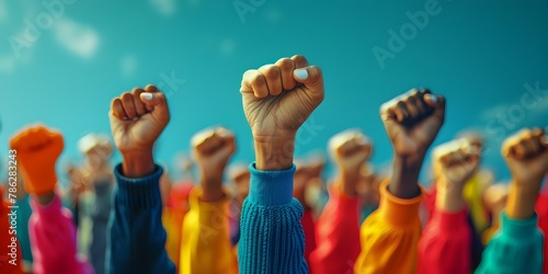 Diverse Individuals United in Solidarity for Equal Rights and Social Change