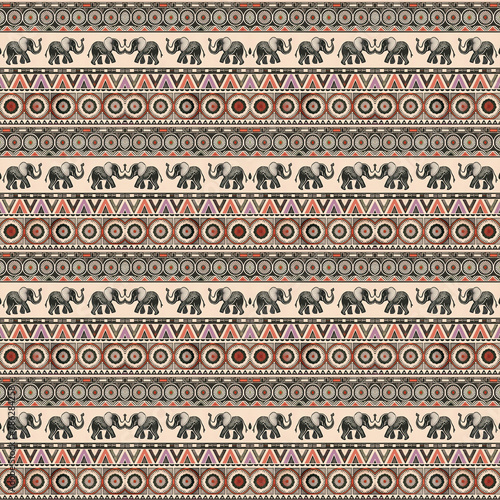 seamless pattern with elephants
