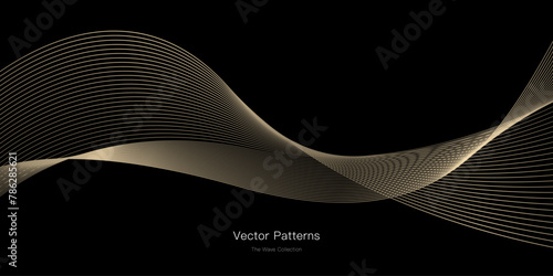 うねる流線のアブストラクト背景