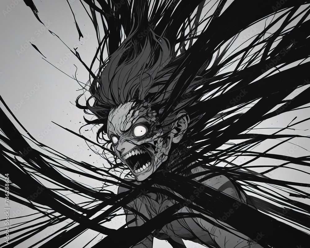 Initial Turmoil: A Raw Expression of Inner Distress, Mental Health Struggles, Mental Health Metaphors, Depression, State of Mind, Surreal Mental Health Art, Abstract Initial Turmoil: A Raw Expression of Inner Distress, Mental Health Struggles, Mental Health Metaphors, Depression, State of Mind, Surreal Mental Health Art, Abstract