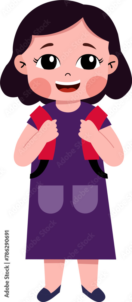 Smiling children avatar. Kid child expression vector illustration. Cute child character.