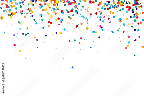 Colorful confetti effect png, transparent background © Rawpixel.com