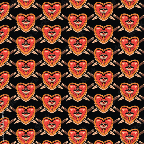 cruel love pattern vector design