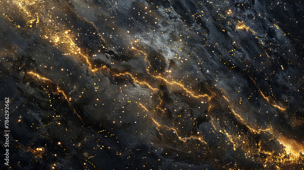 Gilded celestial bodies cascade across a velvet dusk, casting soft shadows Gilded celestial bodies cascade across a velvet dusk, casting soft shadows