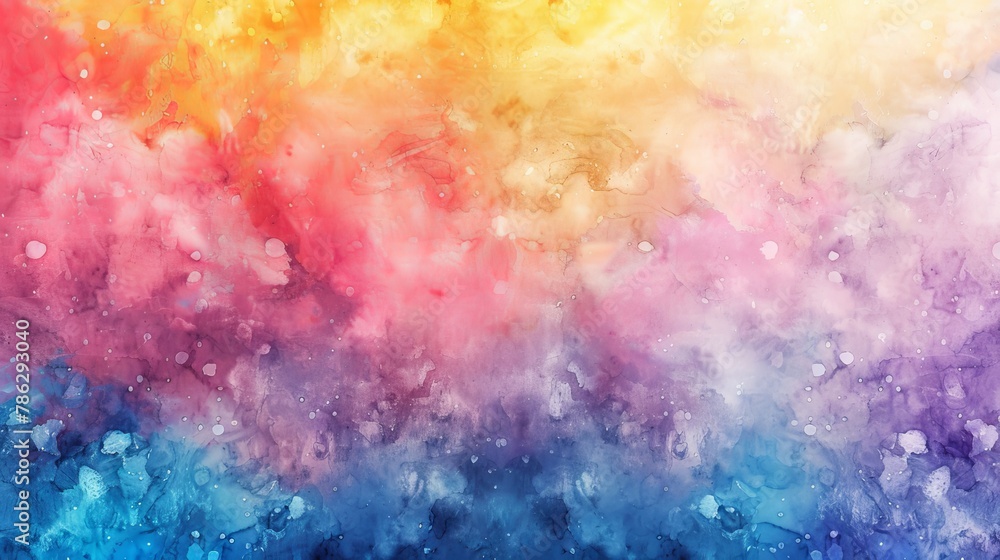 Rainbow pastel watercolor background. Abstract pastel watercolor background.