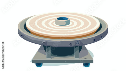 Electric turntable pottery forming wheel machine flat