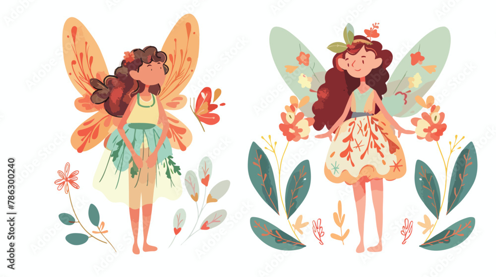 Fairy illustration. Cute fairy. Can be used for decora
