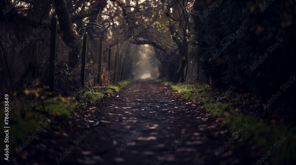 Obraz premium Le chemin inquiétant 