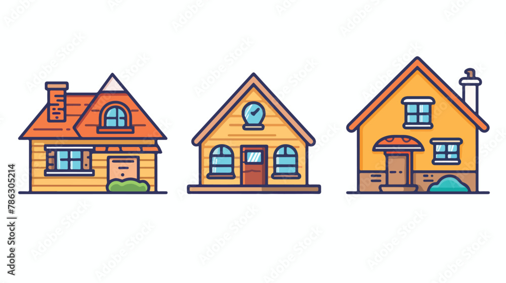 Free Liner Home and House Vector App Icon Design Downl