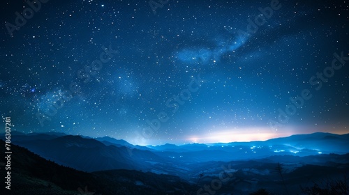 KS Abstract low poly background with connection lines.KS Starry night sky  © กิตติพัฒน์ สมนาศักดิ