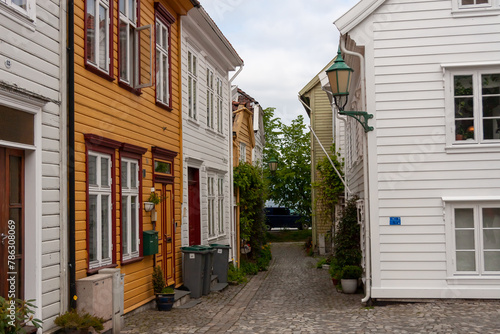 Bergen, Norway - June 6, 2010: Historical center in summertime, photo