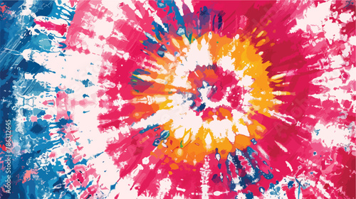 Gules Tie Dye Hippie Design. Love Colorful Grunge  photo