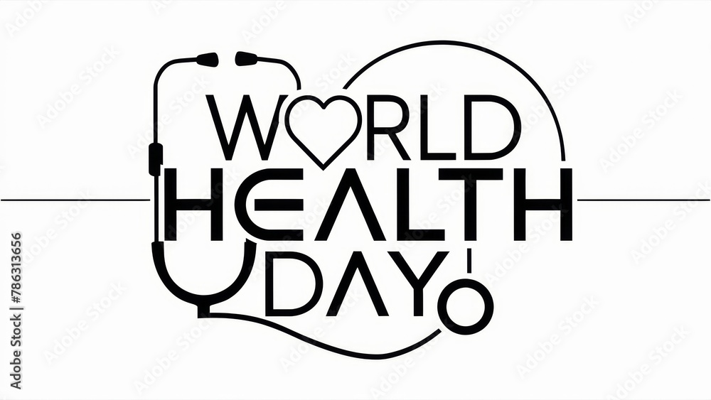 World Health Day Concept Illustration World Health Day Concept Illustration