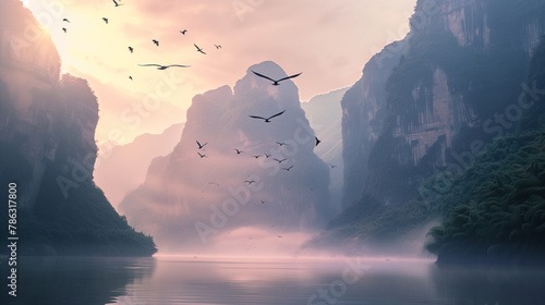  Morning in the Three Gorges photo