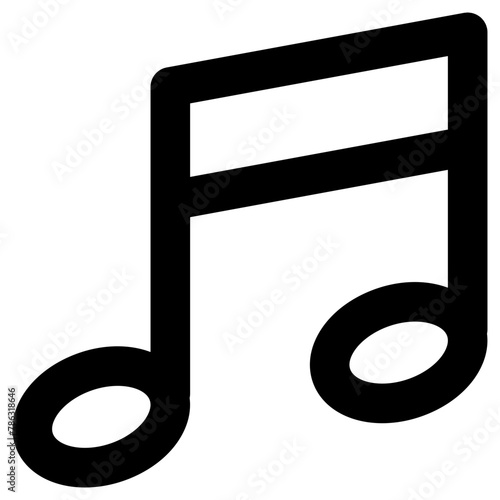 music icon, simple vector design