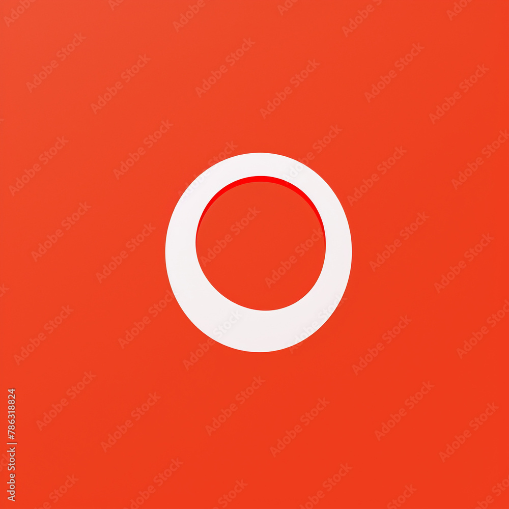 logo,minimalist flat design O circle сreated with Generative Ai logo,minimalist flat design O circle сreated with Generative Ai