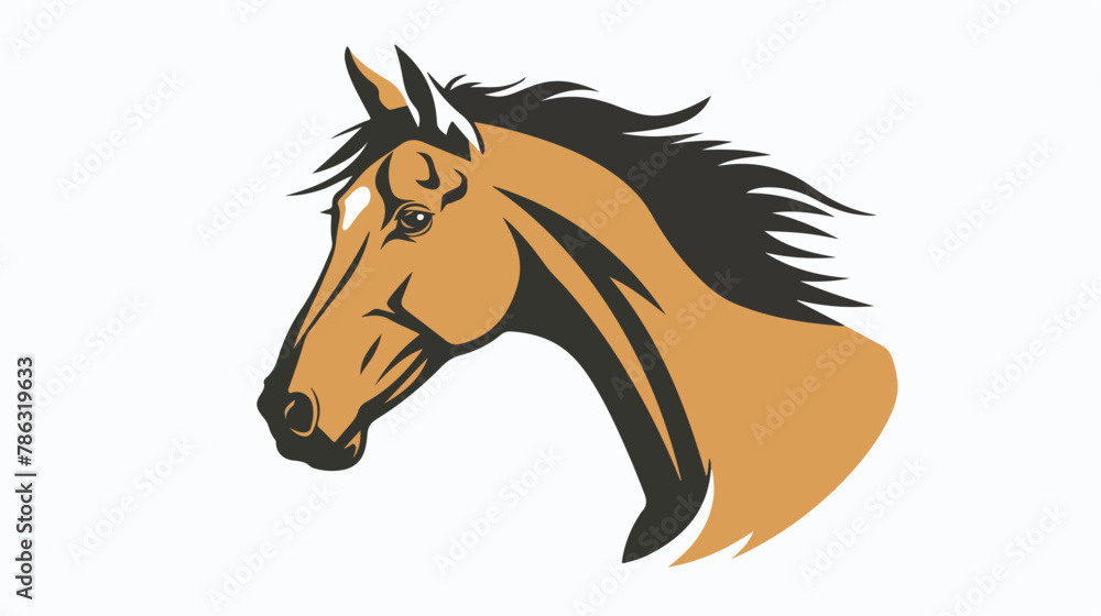 Horse Logo Design. Beautiful Horse Logo Design. flat vector