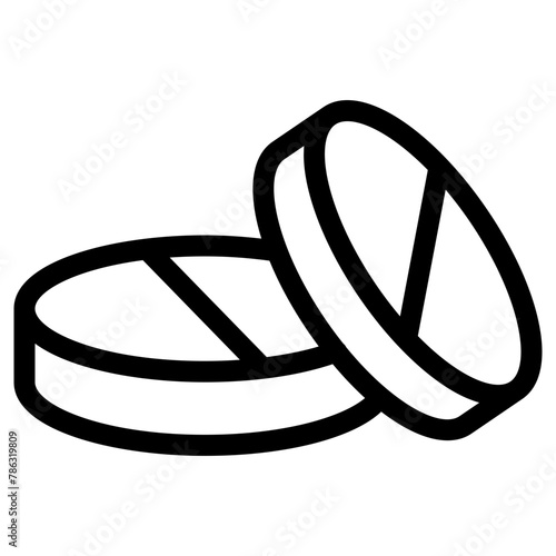 pills icon, simple vector design