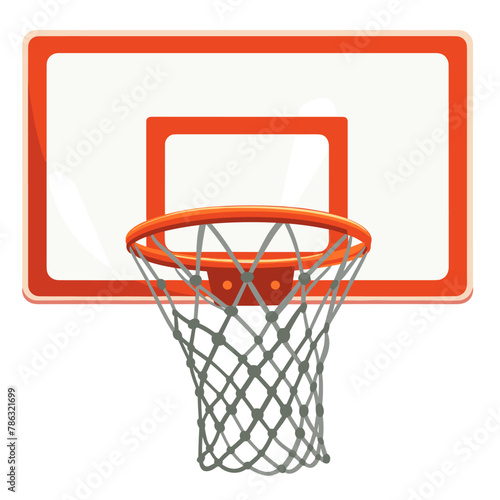 vector basketball hoop on white background background .Generative AI