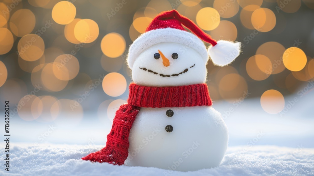 Fototapeta premium Christmas snowman