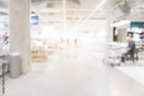 Blurred Background Store Shopping Mall Blur Background With Bokeh Vintage Filtered Image 4