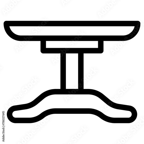 table icon, simple vector design